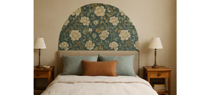 Tête de Lit Papier Peint Vintage : L’Astuce Déco Qui Fait Toute la Différence | Style Vintage