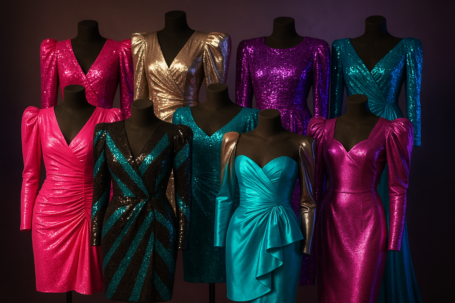 Robe Années 80 : Quand la mode osait tout et brillait plus fort que jamais