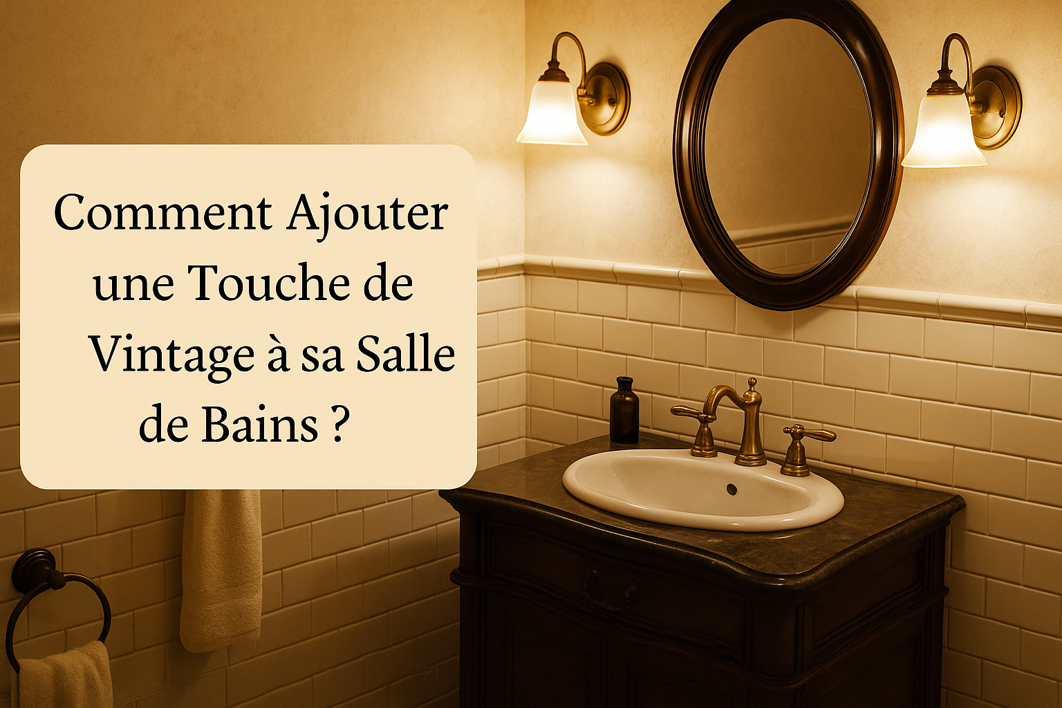 Comment Ajouter Une Touche de Vintage à Sa Salle de Bains ?