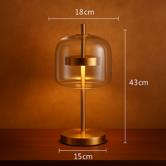 Lampe verre vintage