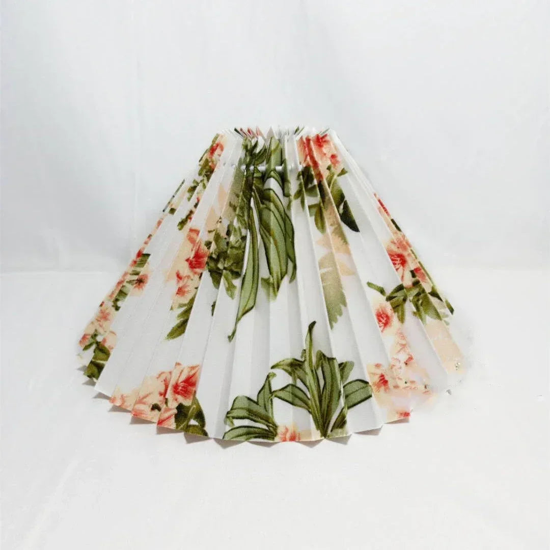 Abat jour vintage pour lampe fleur feuille