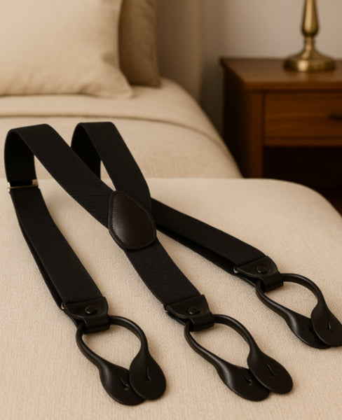 Accessoire homme vintage sur lit