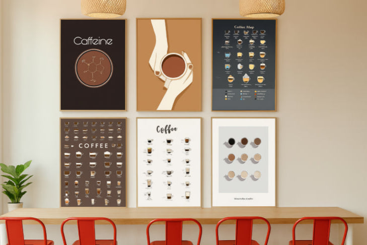 Affiche café vintage chaise