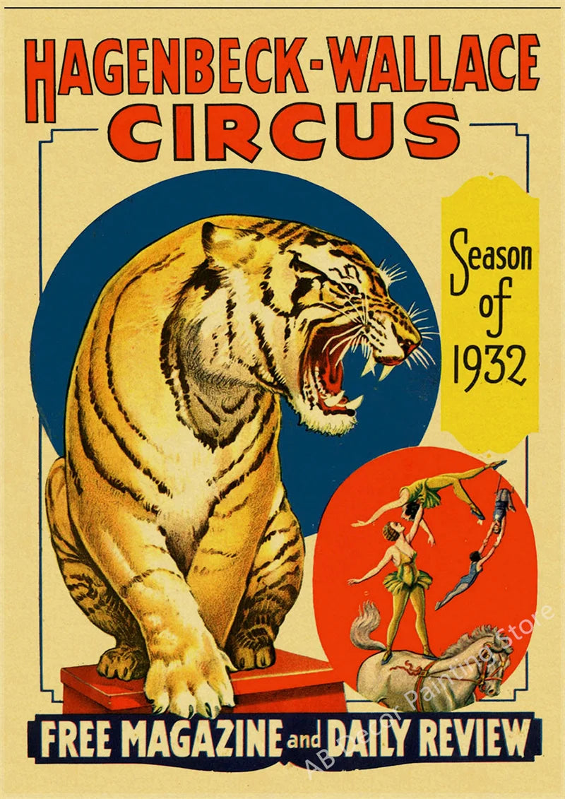 Affiche cirque vintage circus