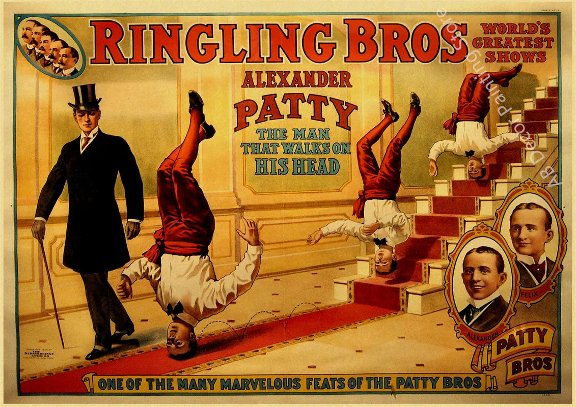 Affiche cirque vintage ringling