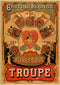 Affiche cirque vintage troupe