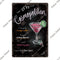 Affiche cocktail vintage cosmopolitan