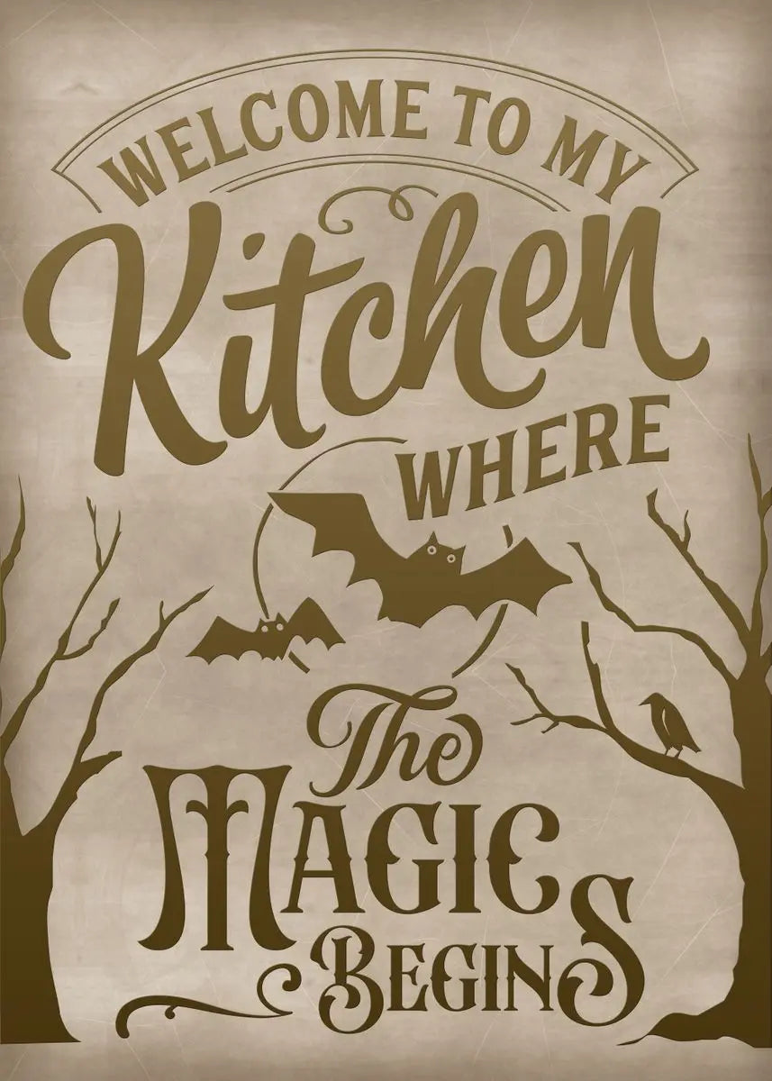 Affiche cuisine vintage kitchen magic