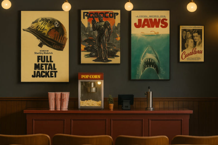 Affiche de cinéma vintage dophin