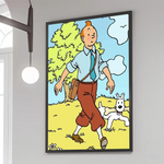 Affiche tintin vintage - Vignette | StyleVintage™