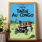 Affiche vintage "Les aventures de tintin " - Vignette | StyleVintage™