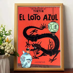 Affiche vintage "Les aventures de tintin " - Vignette | StyleVintage™