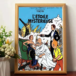 Affiche vintage "Les aventures de tintin " - Vignette | StyleVintage™