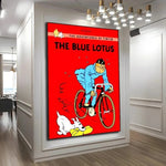 Affiche vintage "Les aventures de tintin " - Vignette | StyleVintage™