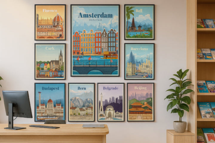 Affiche voyage vintage pc