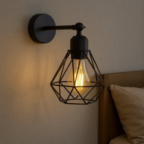 Applique industrielle vintage lit