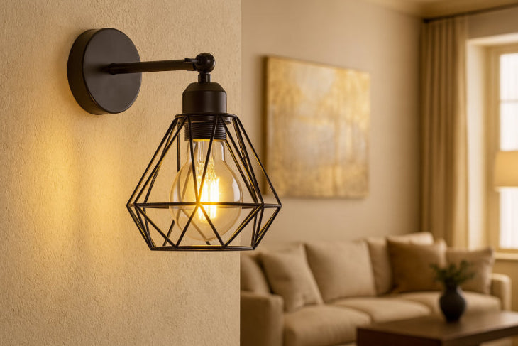 Applique industrielle vintage salon