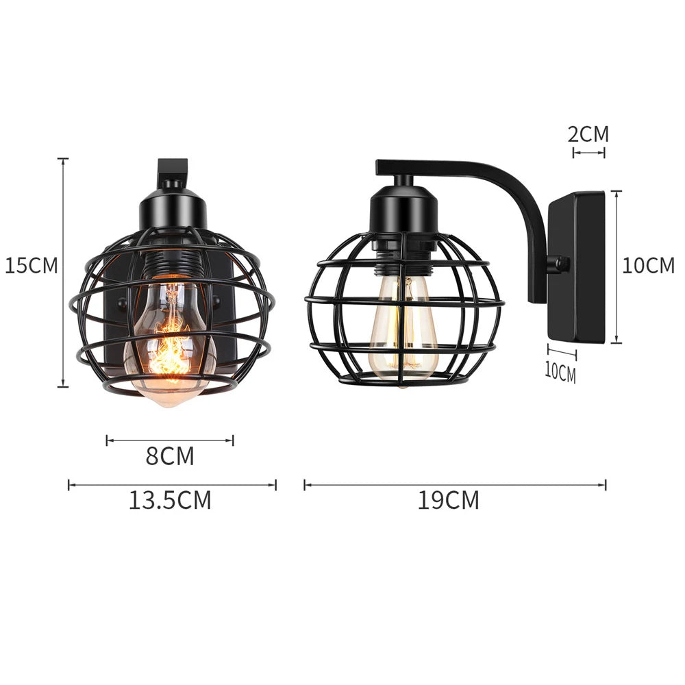 Applique murale vintage fer