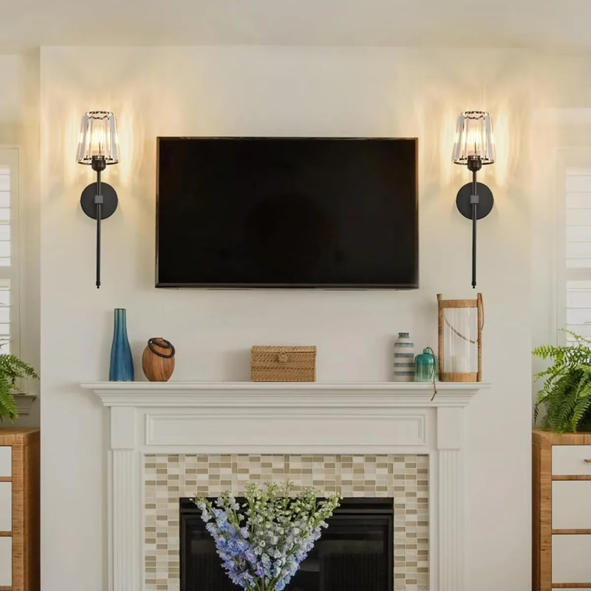 Applique vintage cristal mur