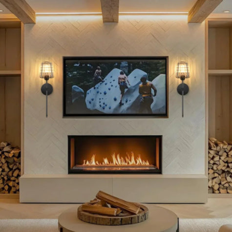 Applique vintage cristal mural noir