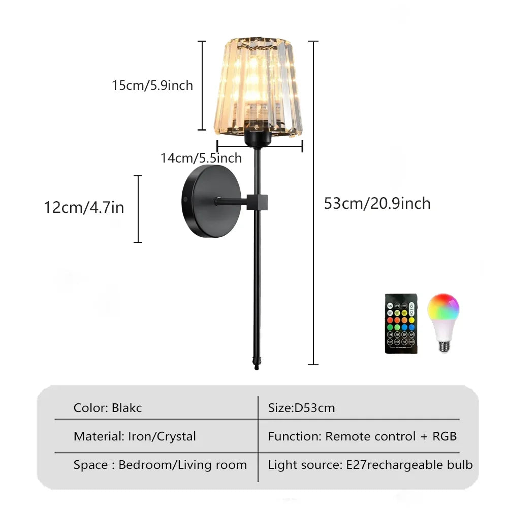 Applique vintage cristal noir