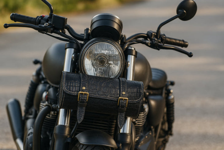 Bagage vintage moto rue