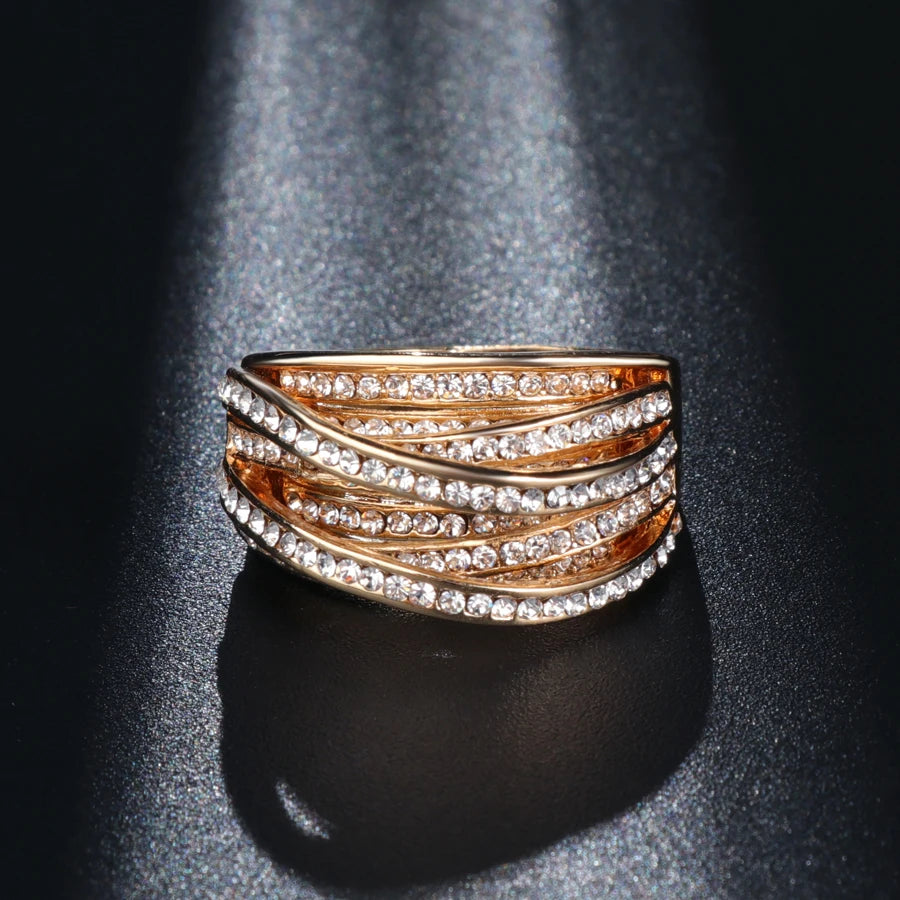 Bague vintage strass