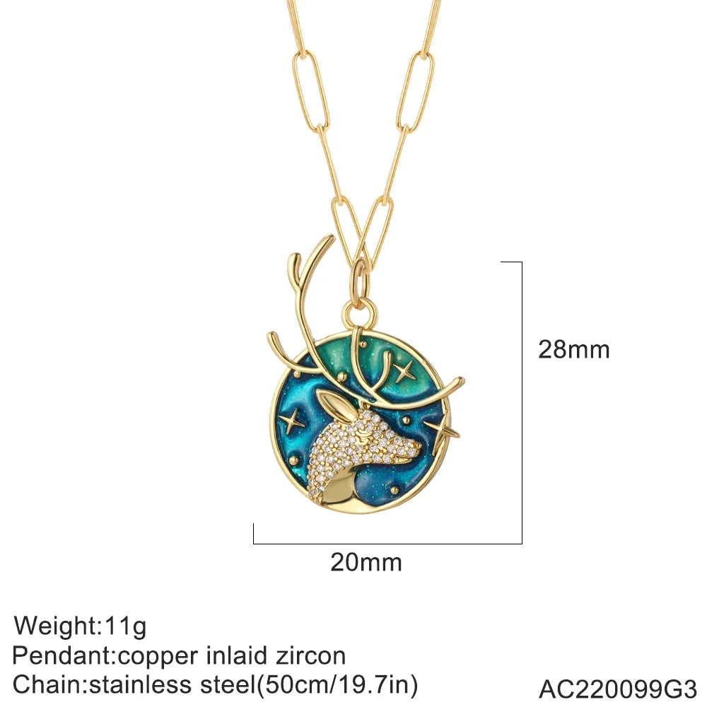 Bijou fantaisie vintage cerf