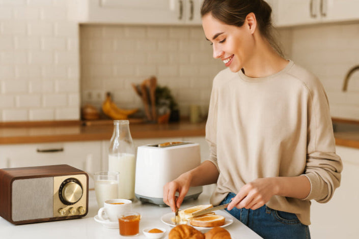 Bluetooth radio vintage cuisine