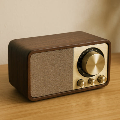 Bluetooth radio vintage parquet