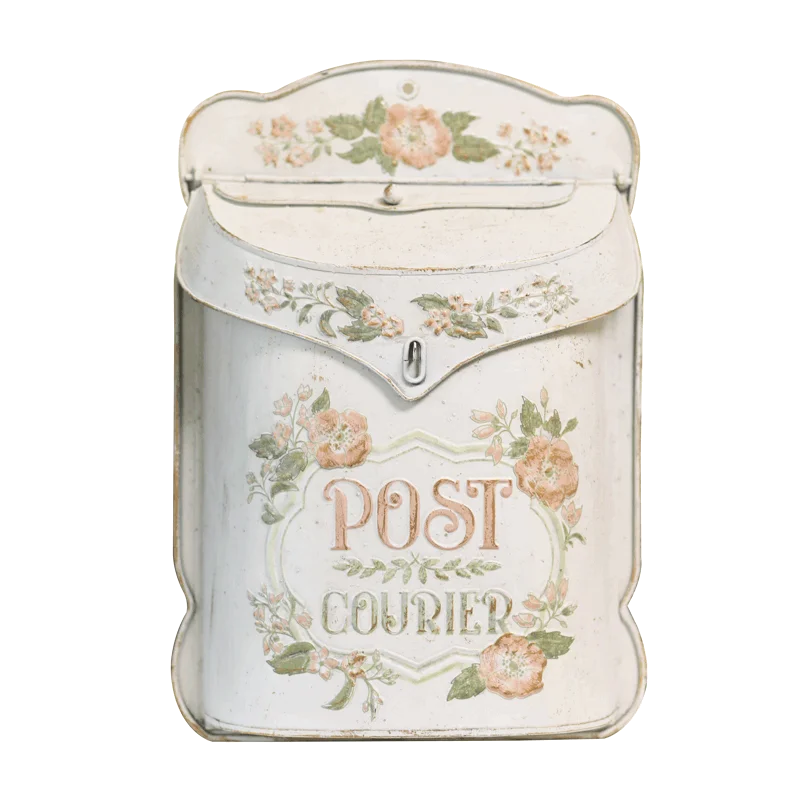Boite aux lettres vintage crème