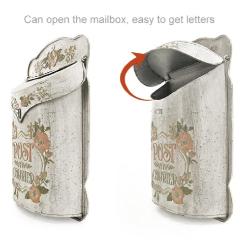 Boite aux lettres vintage ouverte