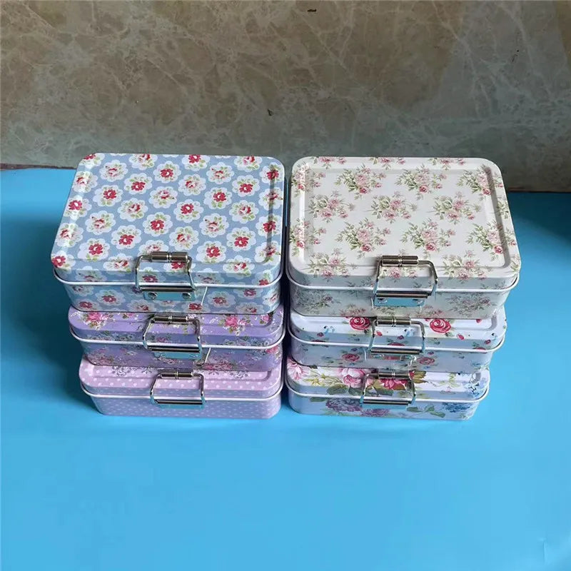 Boite en métal vintage fermé