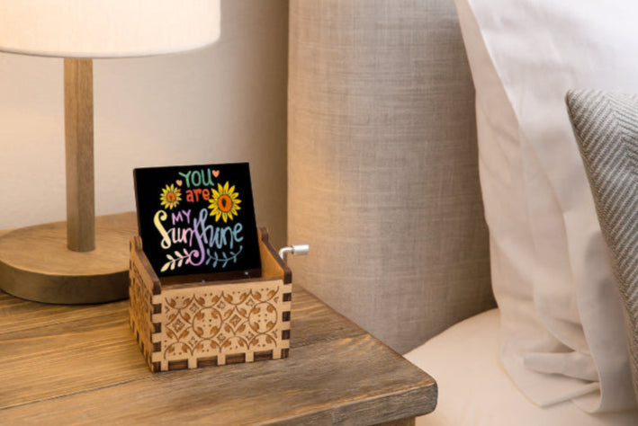 Boite à musique vintage lit