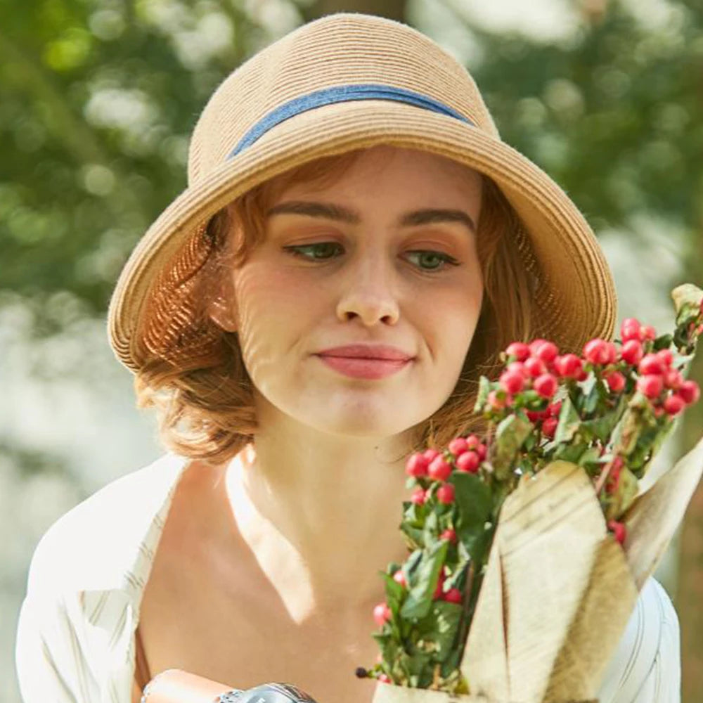 Bonnet de paille vintage