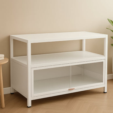 Buffet cuisine vintage vide blanc