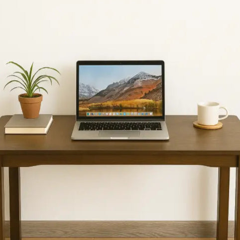 Bureau scandinave vintage plante