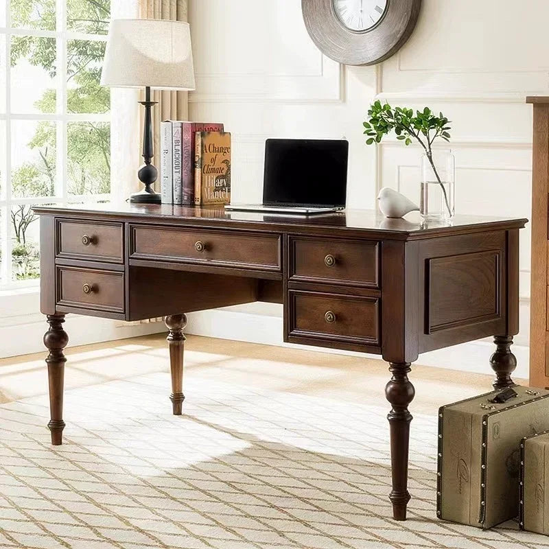 Bureau vintage en bois avant