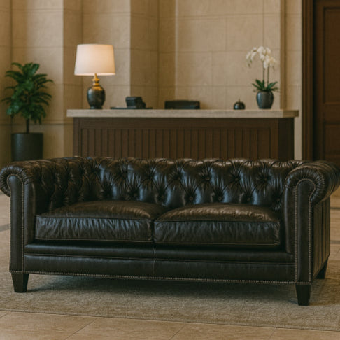 Canapé industriel vintage réception