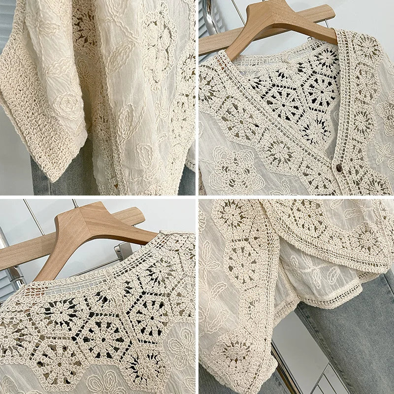 Cardigan vintage détail
