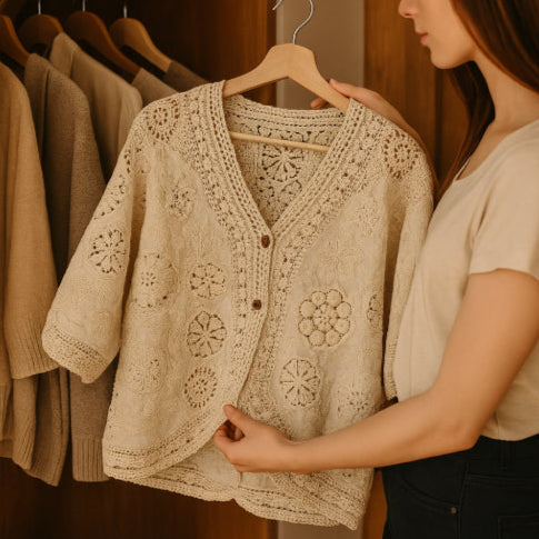 Cardigan vintage dressing