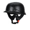 Casque moto vintage army noir