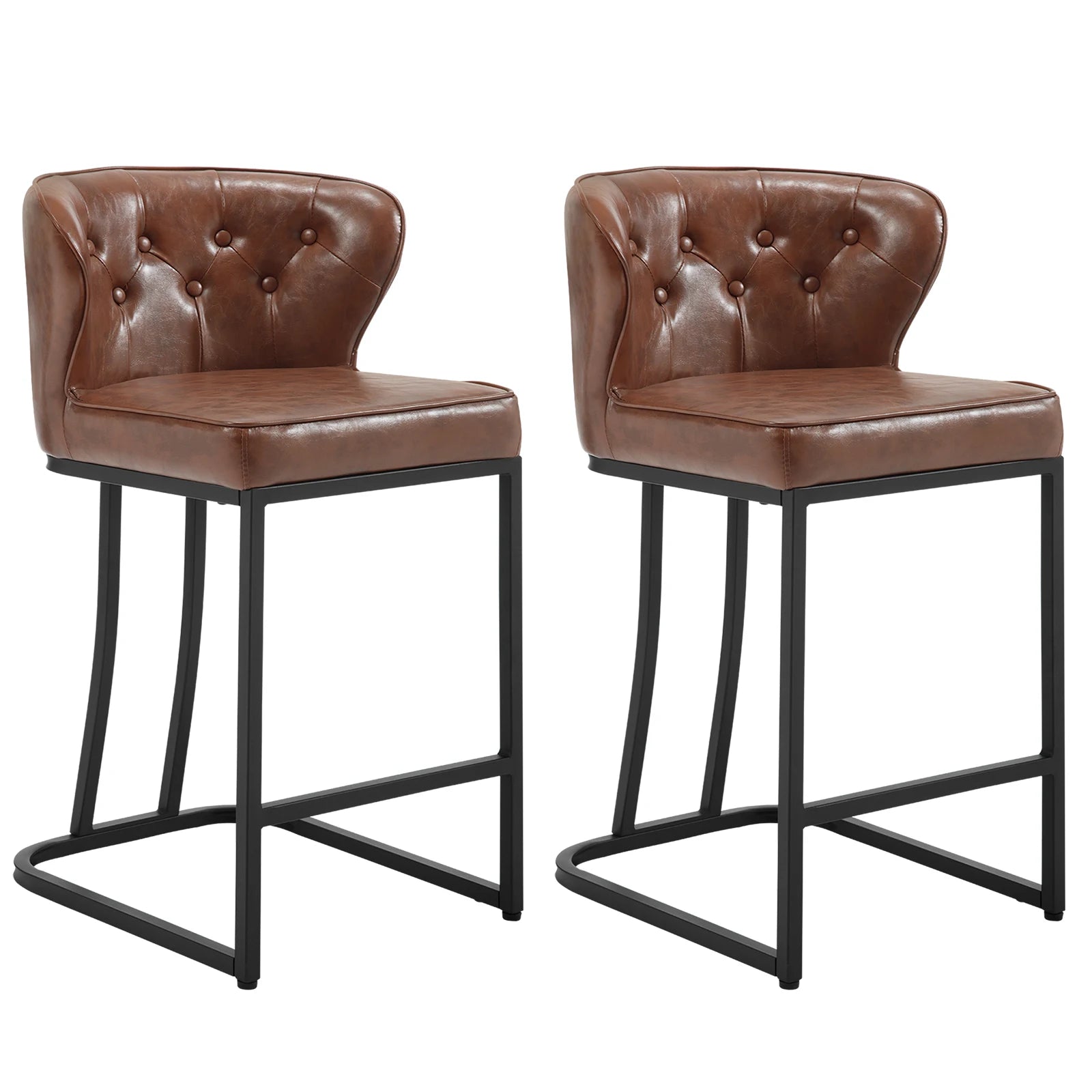 Chaise bistrot noir marron clair