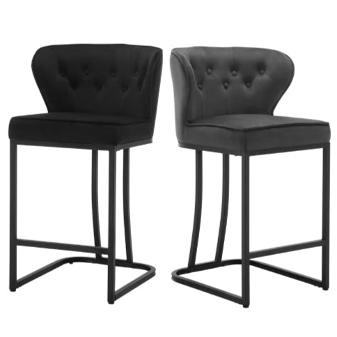 Chaise bistrot vintage noir gris