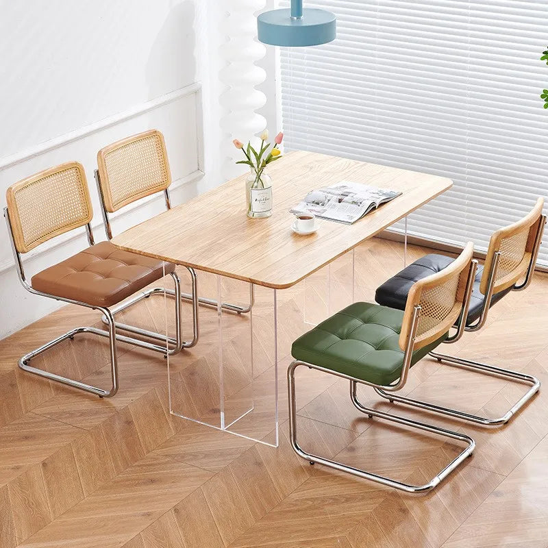 Chaise cannage vintage