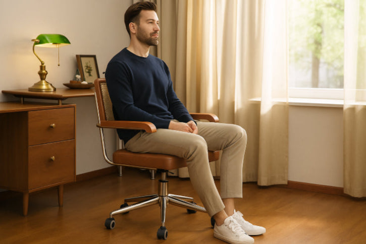 Chaise de bureau vintage homme