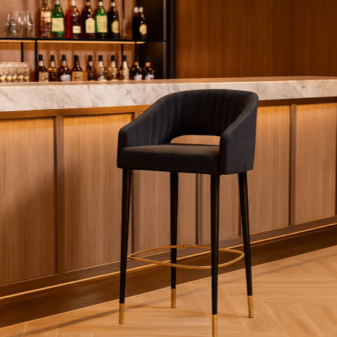 Chaise haute vintage bar