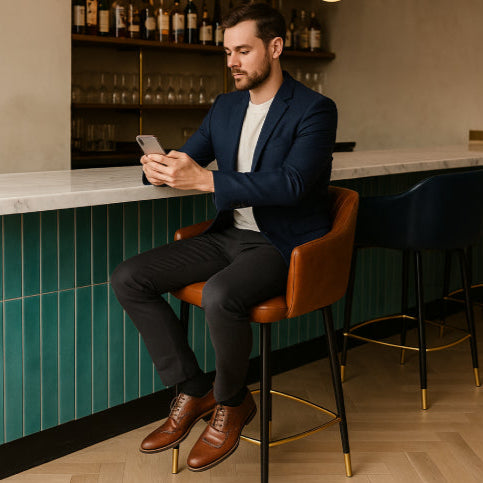 Chaise haute vintage homme