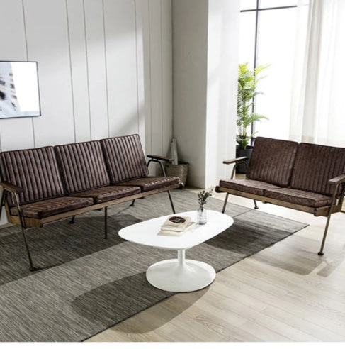 Chaise industriel vintage américain 5 places