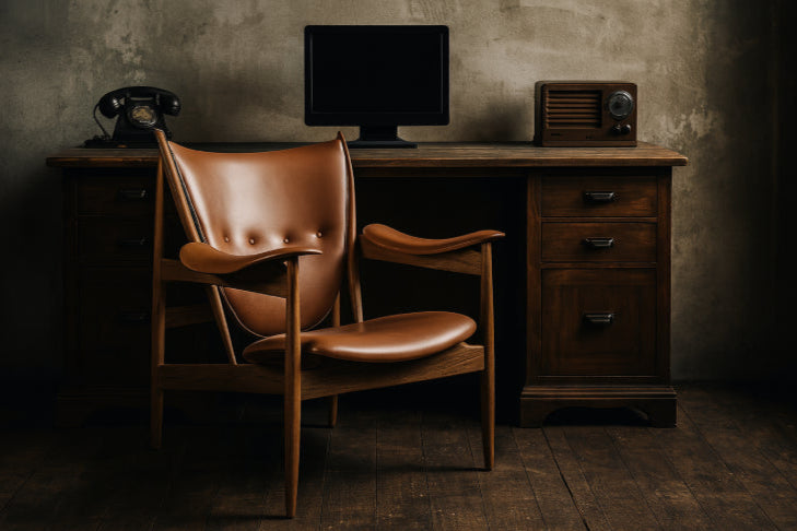 Chaise industrielle vintage pc